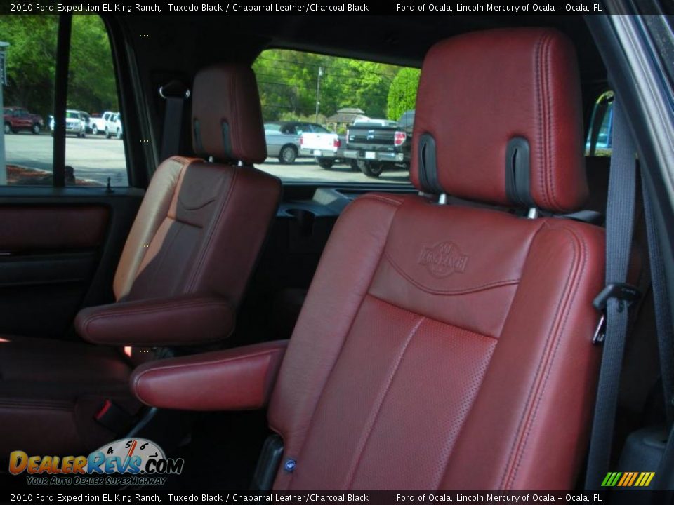 Chaparral Leather/Charcoal Black Interior - 2010 Ford Expedition EL King Ranch Photo #15