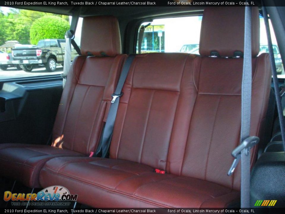 Chaparral Leather/Charcoal Black Interior - 2010 Ford Expedition EL King Ranch Photo #16