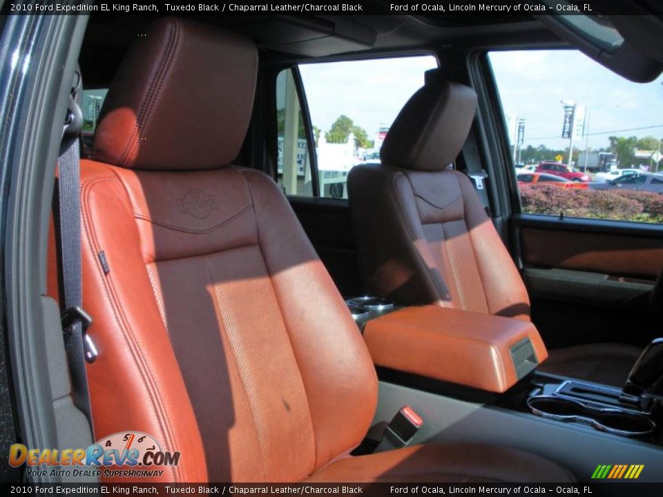 Chaparral Leather/Charcoal Black Interior - 2010 Ford Expedition EL King Ranch Photo #18