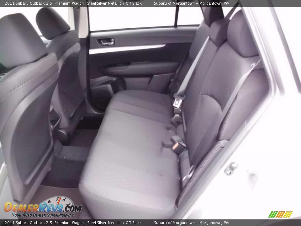 Off Black Interior - 2011 Subaru Outback 2.5i Premium Wagon Photo #4