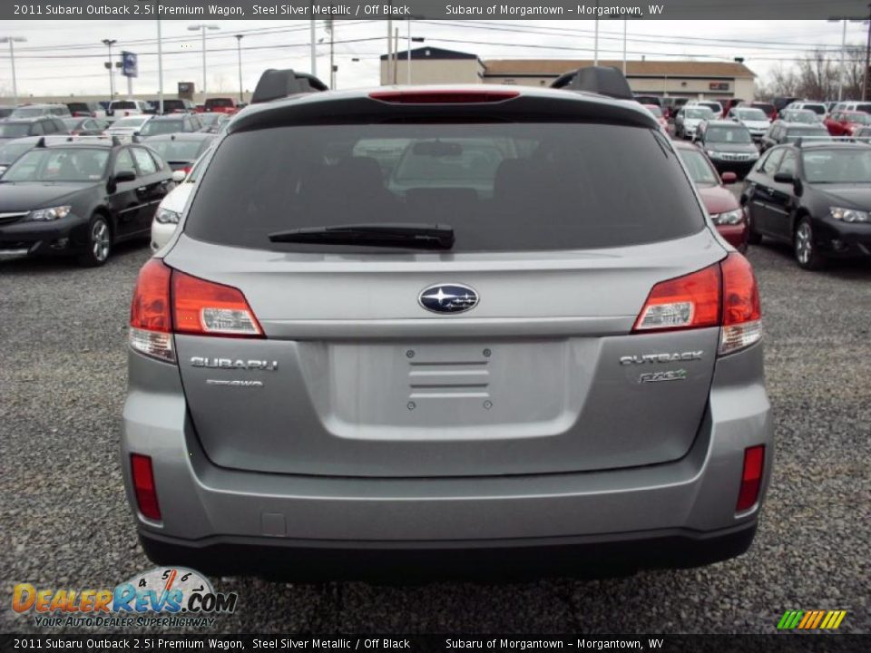 Steel Silver Metallic 2011 Subaru Outback 2.5i Premium Wagon Photo #10