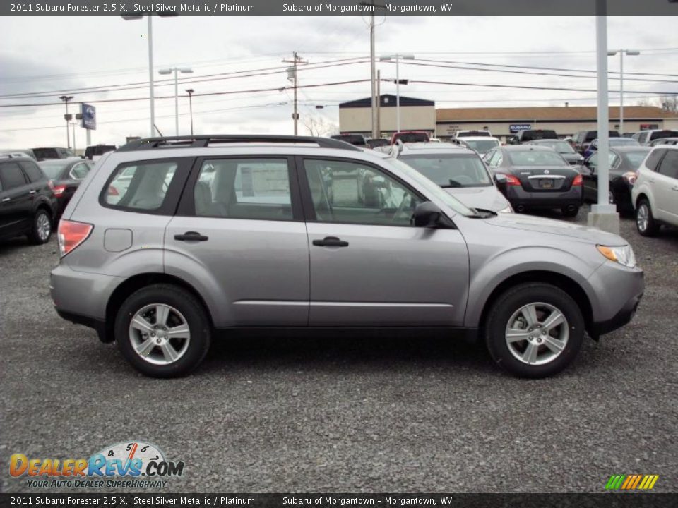 Steel Silver Metallic 2011 Subaru Forester 2.5 X Photo #11