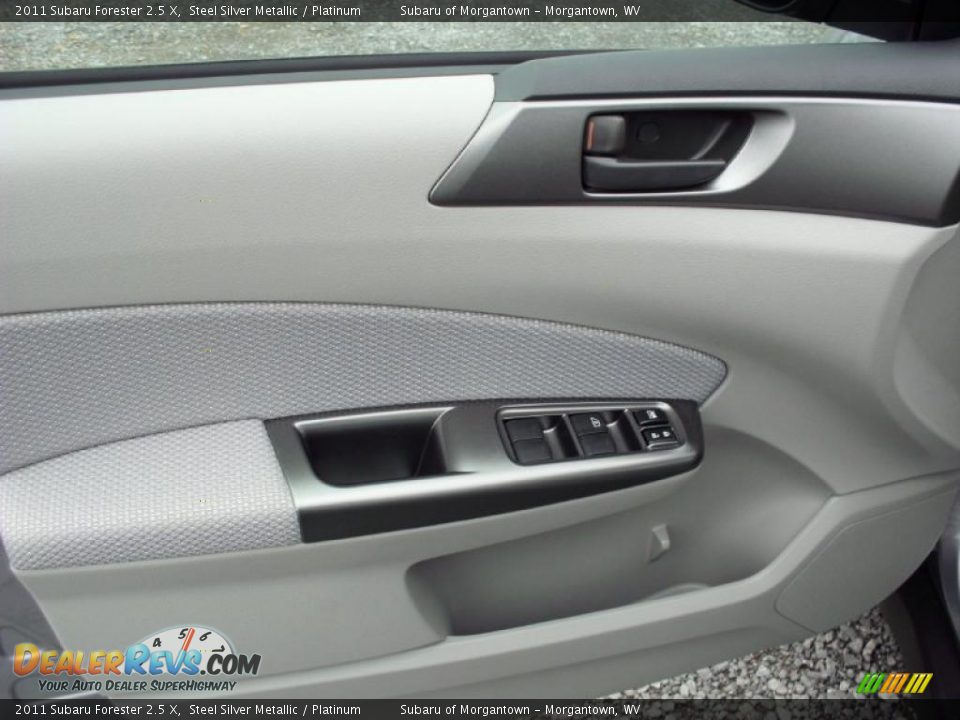 2011 Subaru Forester 2.5 X Steel Silver Metallic / Platinum Photo #14