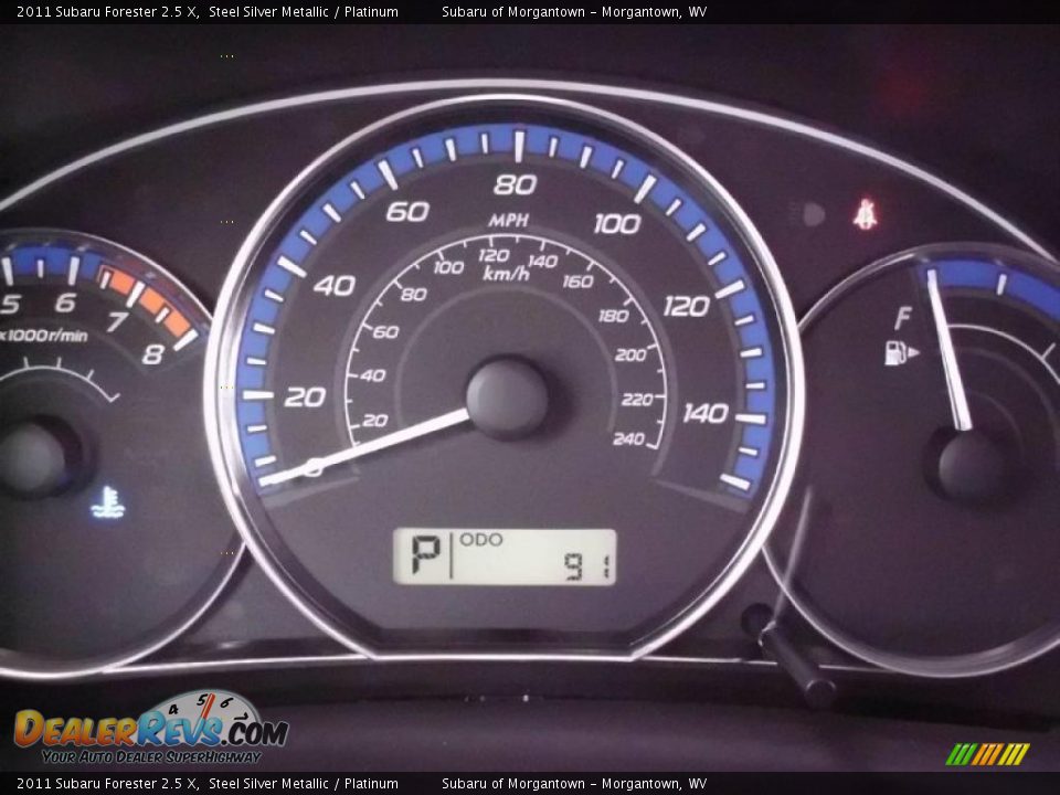 2011 Subaru Forester 2.5 X Steel Silver Metallic / Platinum Photo #20