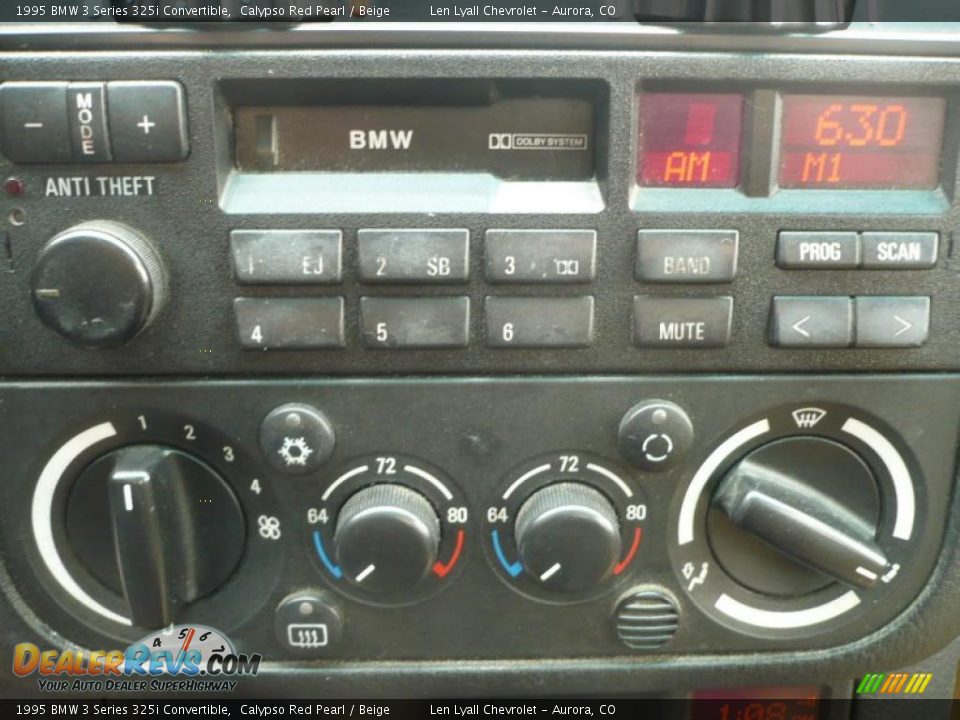 Controls of 1995 BMW 3 Series 325i Convertible Photo #17