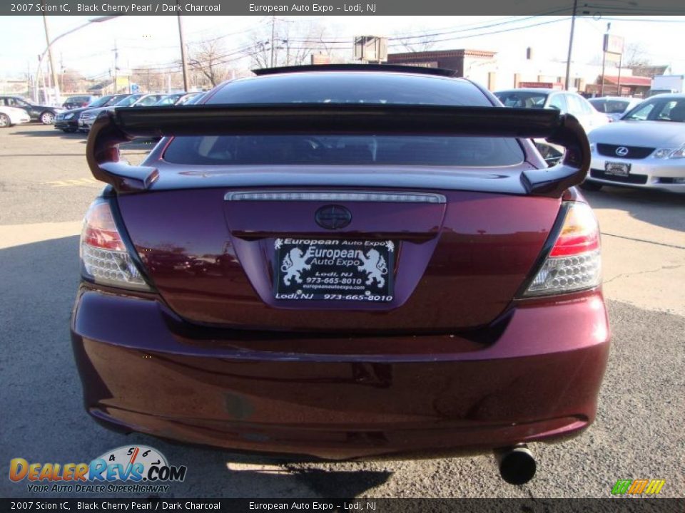 2007 Scion tC Black Cherry Pearl / Dark Charcoal Photo #10