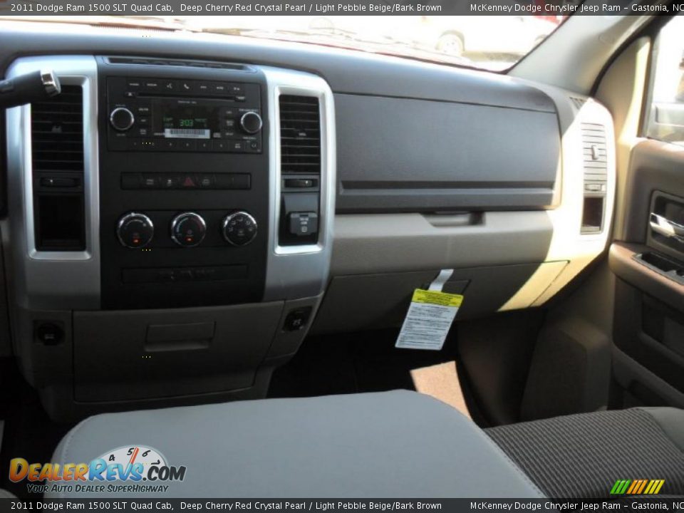 2011 Dodge Ram 1500 SLT Quad Cab Deep Cherry Red Crystal Pearl / Light Pebble Beige/Bark Brown Photo #15