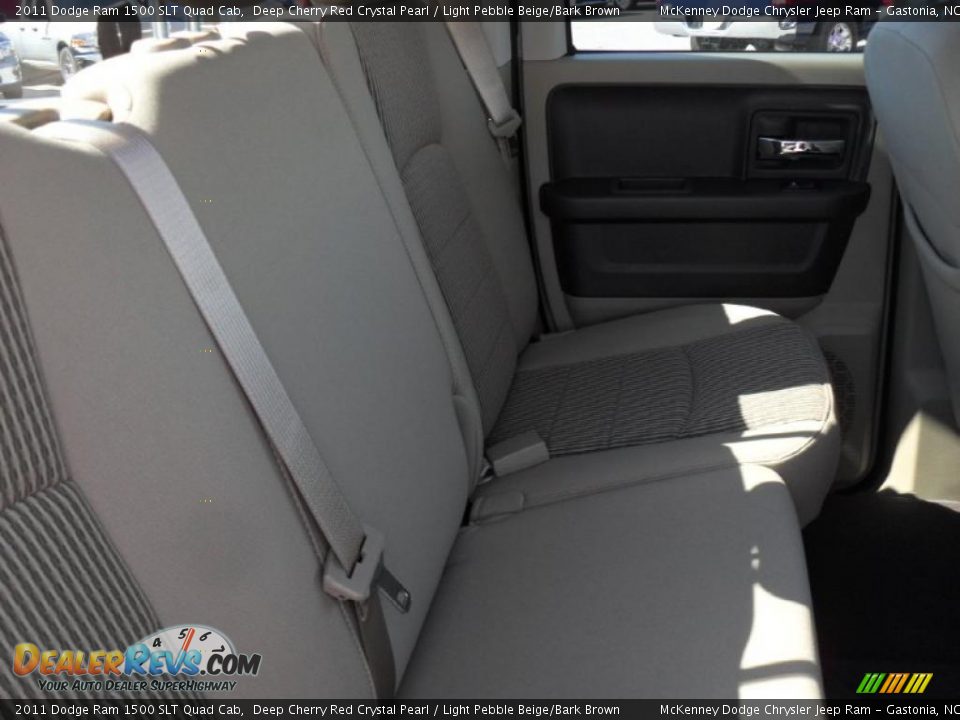 2011 Dodge Ram 1500 SLT Quad Cab Deep Cherry Red Crystal Pearl / Light Pebble Beige/Bark Brown Photo #17