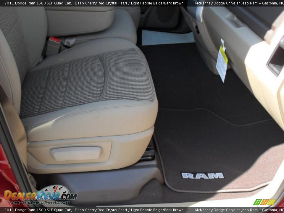2011 Dodge Ram 1500 SLT Quad Cab Deep Cherry Red Crystal Pearl / Light Pebble Beige/Bark Brown Photo #18