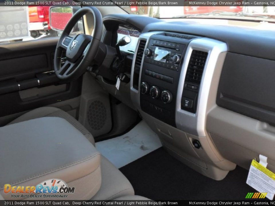 2011 Dodge Ram 1500 SLT Quad Cab Deep Cherry Red Crystal Pearl / Light Pebble Beige/Bark Brown Photo #19
