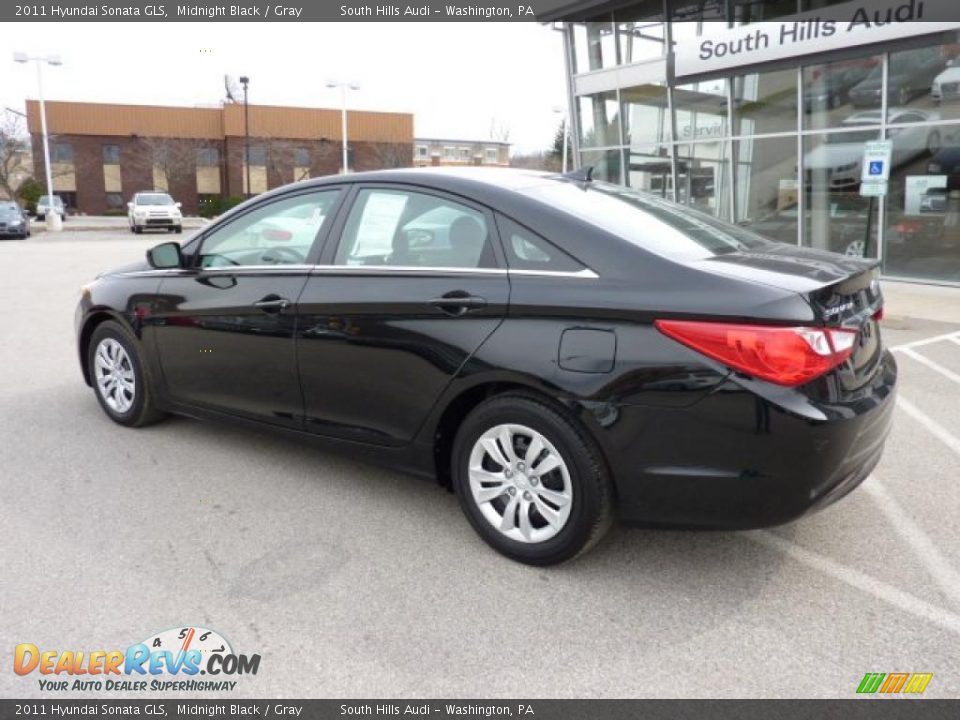 2011 Hyundai Sonata GLS Midnight Black / Gray Photo #3