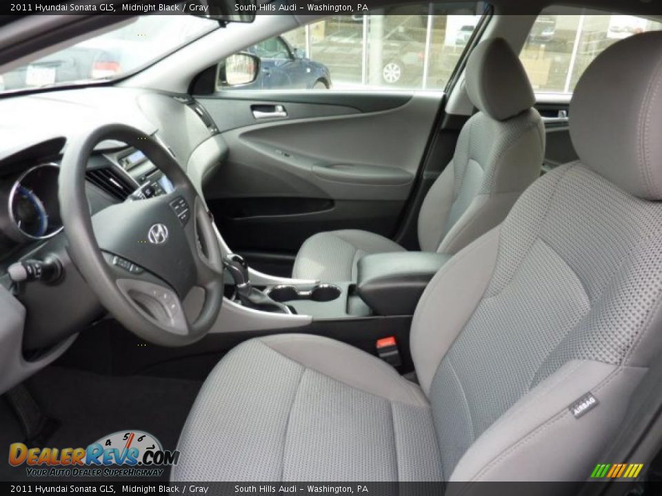 Gray Interior - 2011 Hyundai Sonata GLS Photo #10