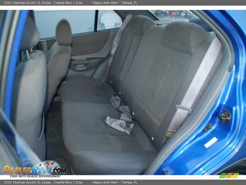 Gray Interior - 2002 Hyundai Accent GL Sedan Photo #18