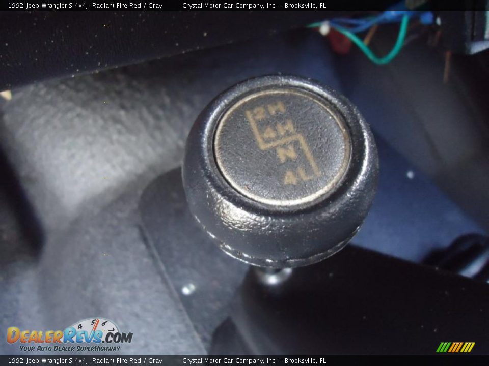 1992 Jeep Wrangler S 4x4 Radiant Fire Red / Gray Photo #28