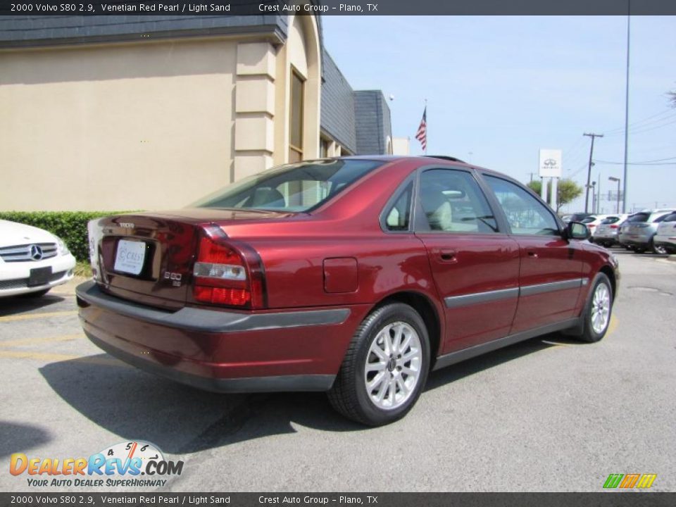 2000 Volvo S80 2.9 Venetian Red Pearl / Light Sand Photo #6