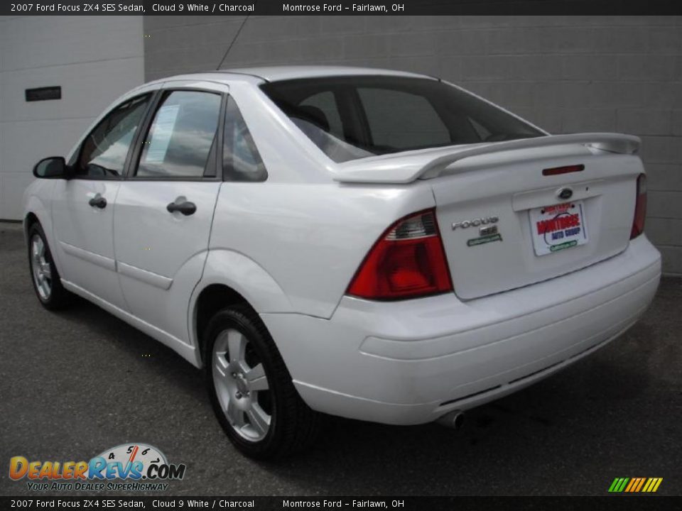 2007 Ford Focus ZX4 SES Sedan Cloud 9 White / Charcoal Photo #6