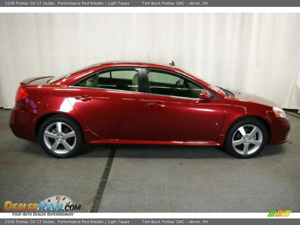 Performance Red Metallic 2008 Pontiac G6 GT Sedan Photo #2