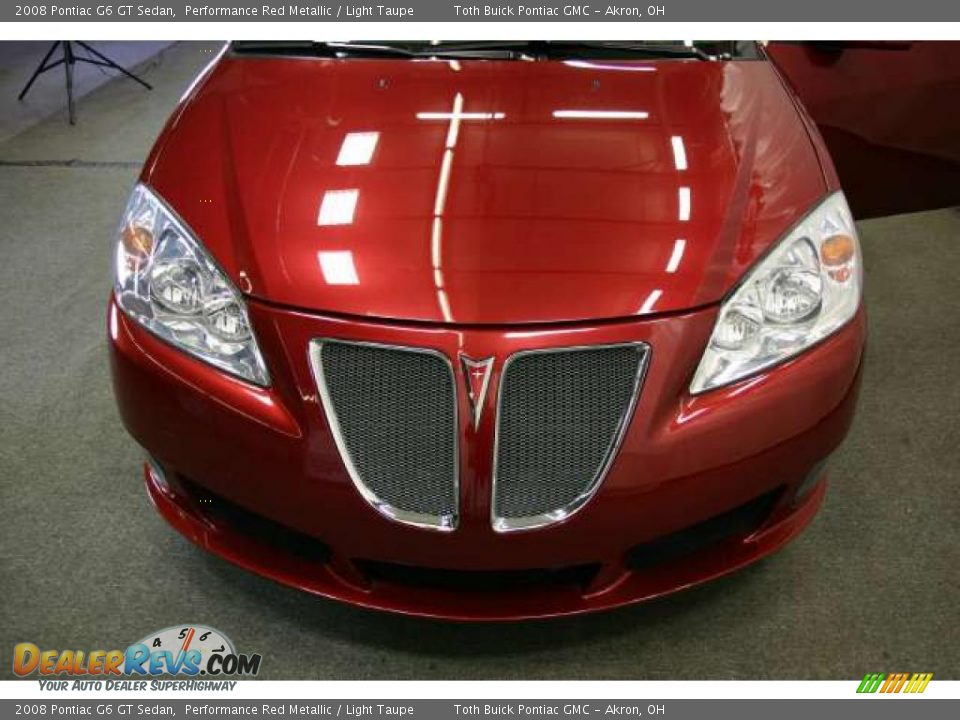 2008 Pontiac G6 GT Sedan Performance Red Metallic / Light Taupe Photo #19