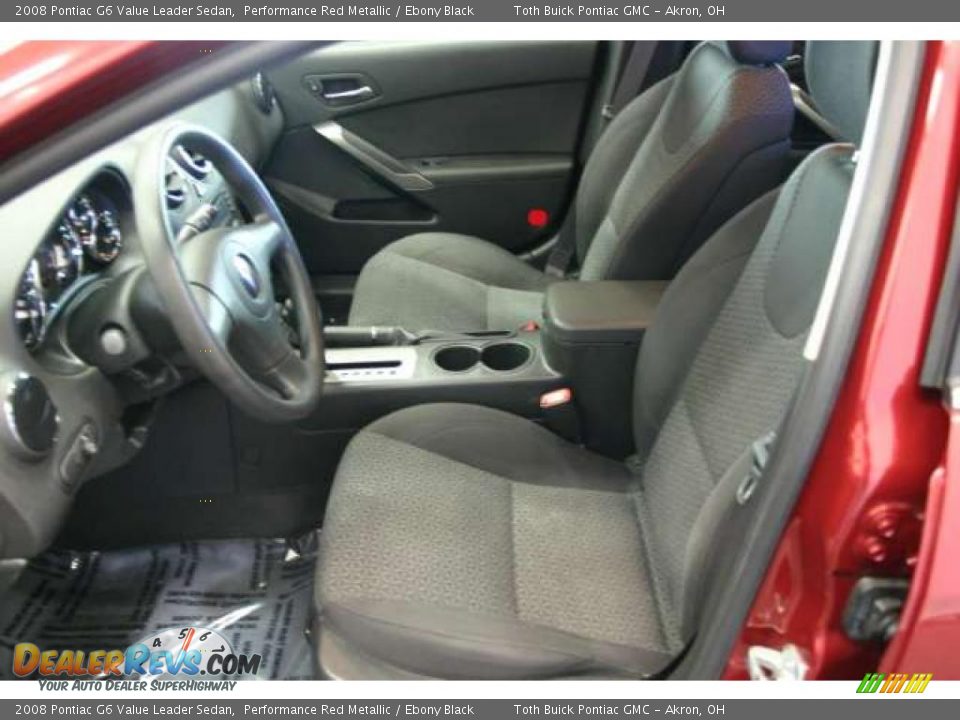 2008 Pontiac G6 Value Leader Sedan Performance Red Metallic / Ebony Black Photo #4