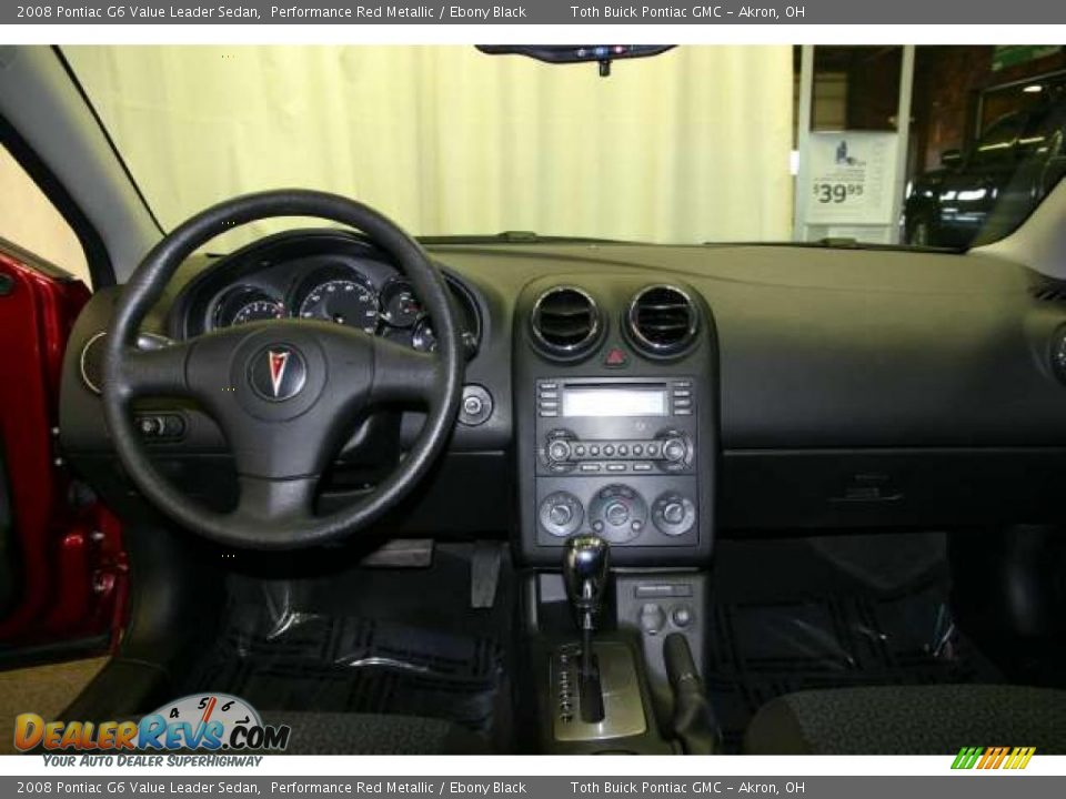 2008 Pontiac G6 Value Leader Sedan Performance Red Metallic / Ebony Black Photo #6