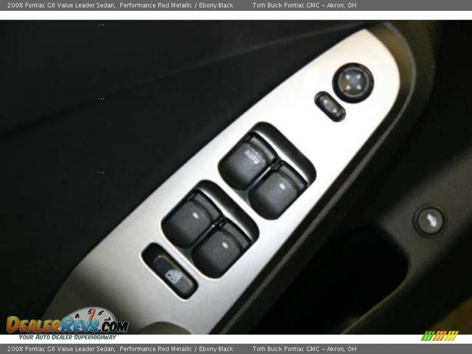 2008 Pontiac G6 Value Leader Sedan Performance Red Metallic / Ebony Black Photo #7