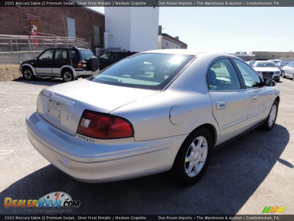 2003 Mercury Sable LS Premium Sedan Silver Frost Metallic / Medium Graphite Photo #8