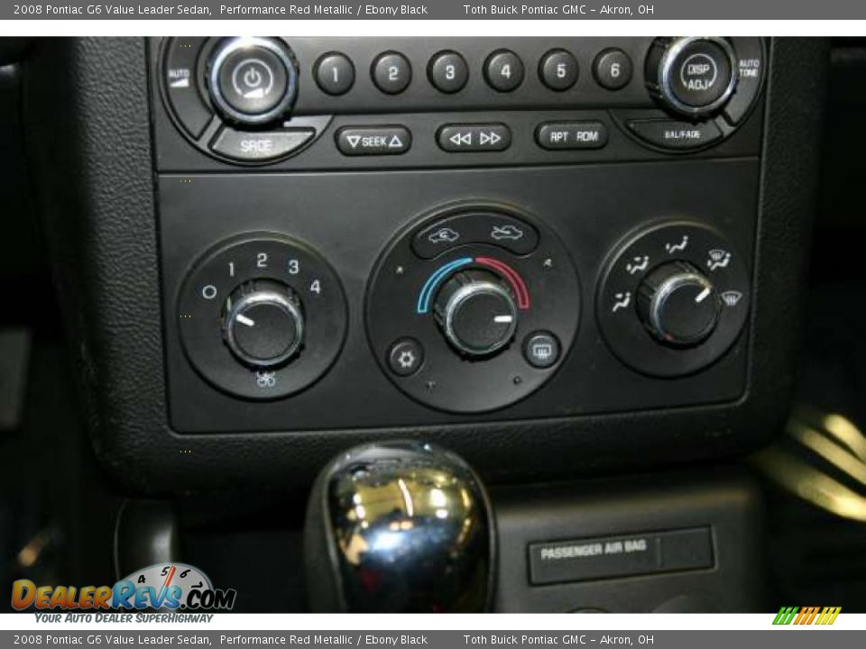 2008 Pontiac G6 Value Leader Sedan Performance Red Metallic / Ebony Black Photo #9