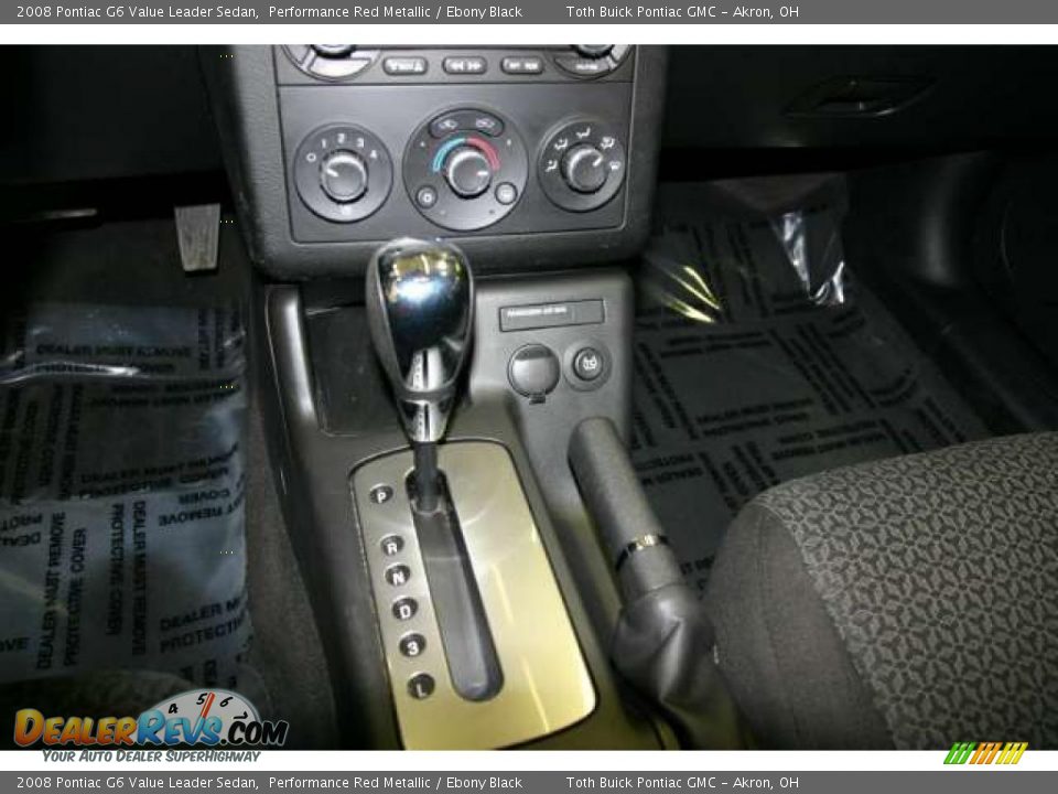 2008 Pontiac G6 Value Leader Sedan Performance Red Metallic / Ebony Black Photo #10