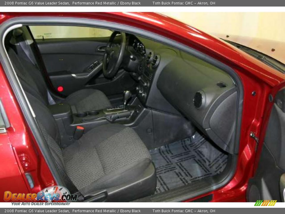 2008 Pontiac G6 Value Leader Sedan Performance Red Metallic / Ebony Black Photo #13