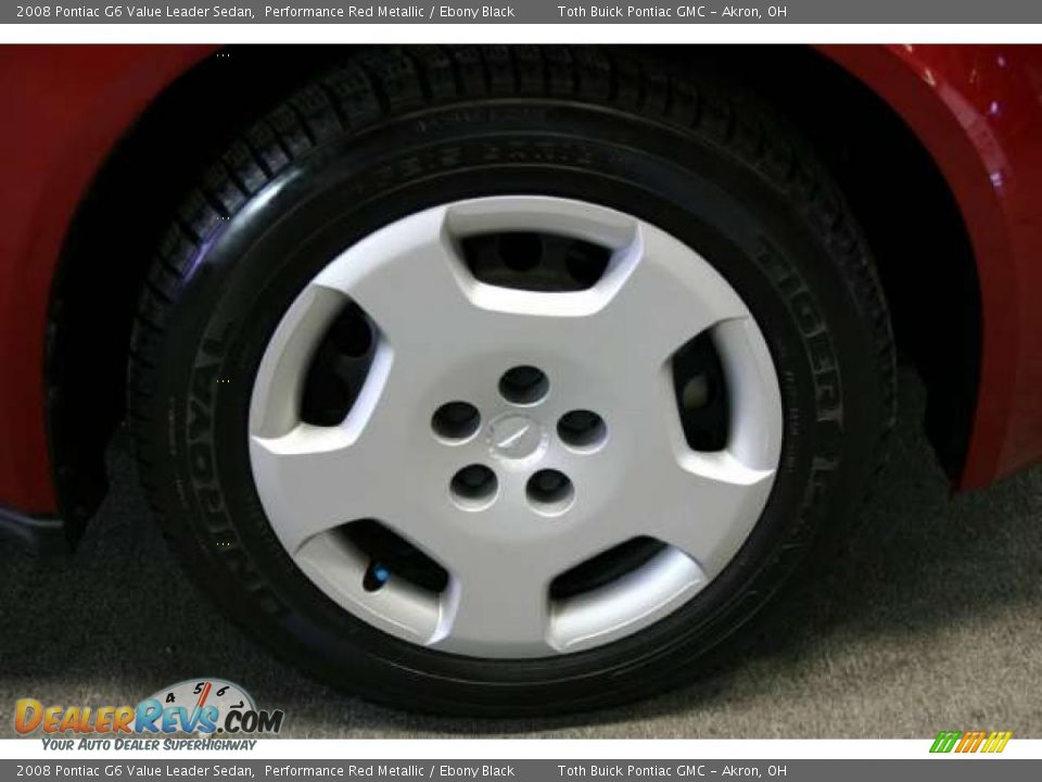 2008 Pontiac G6 Value Leader Sedan Performance Red Metallic / Ebony Black Photo #14