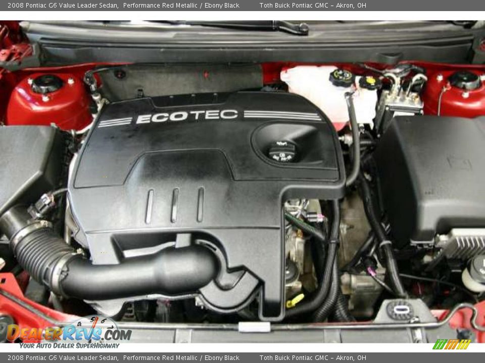 2008 Pontiac G6 Value Leader Sedan Performance Red Metallic / Ebony Black Photo #15