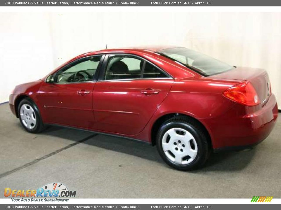 2008 Pontiac G6 Value Leader Sedan Performance Red Metallic / Ebony Black Photo #16