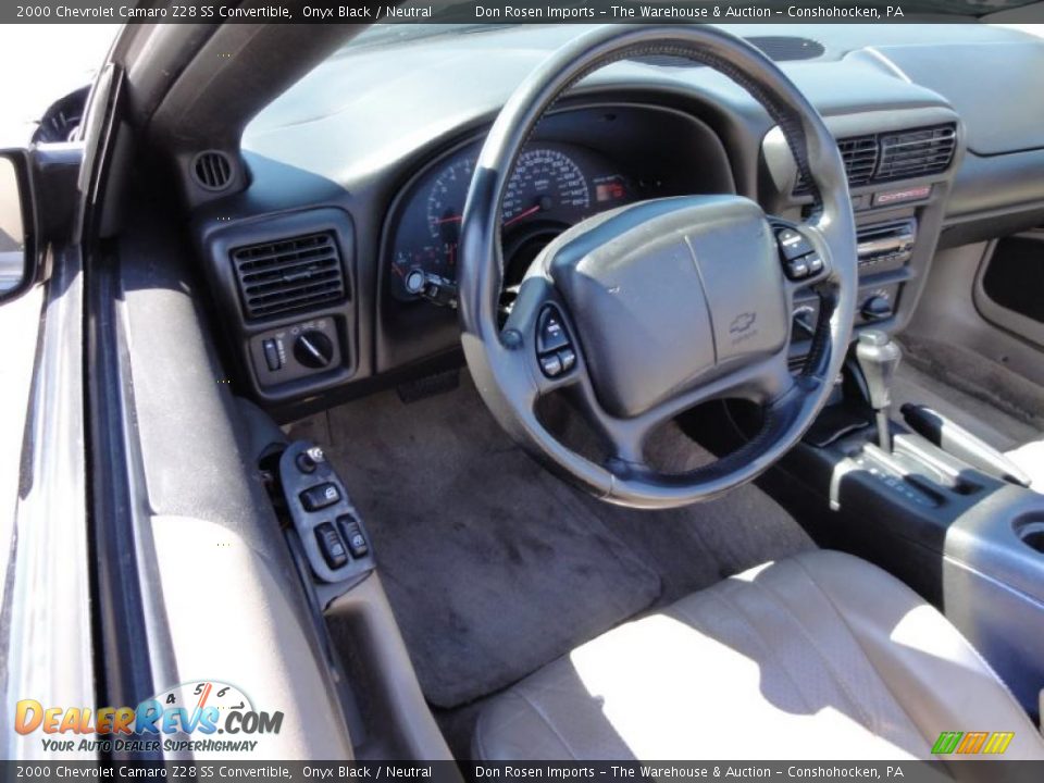 2000 Chevrolet Camaro Z28 SS Convertible Steering Wheel Photo #12
