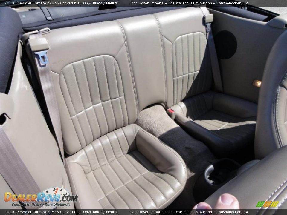 Neutral Interior - 2000 Chevrolet Camaro Z28 SS Convertible Photo #22