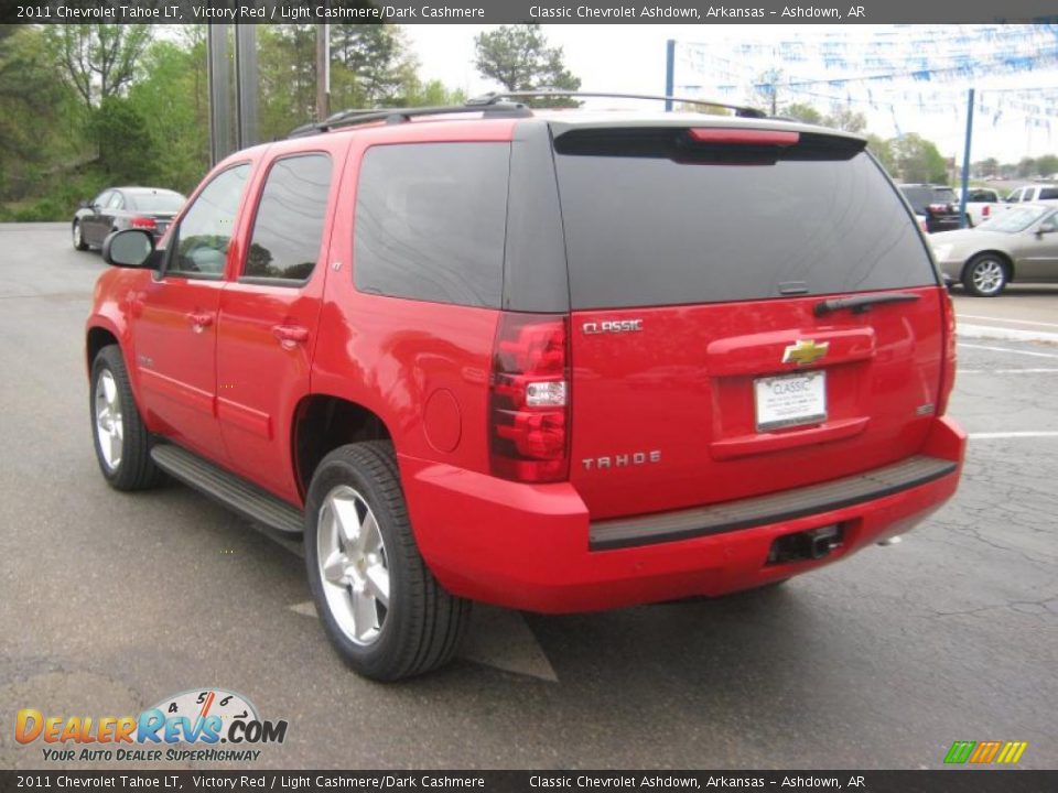 2011 Chevrolet Tahoe LT Victory Red / Light Cashmere/Dark Cashmere Photo #3