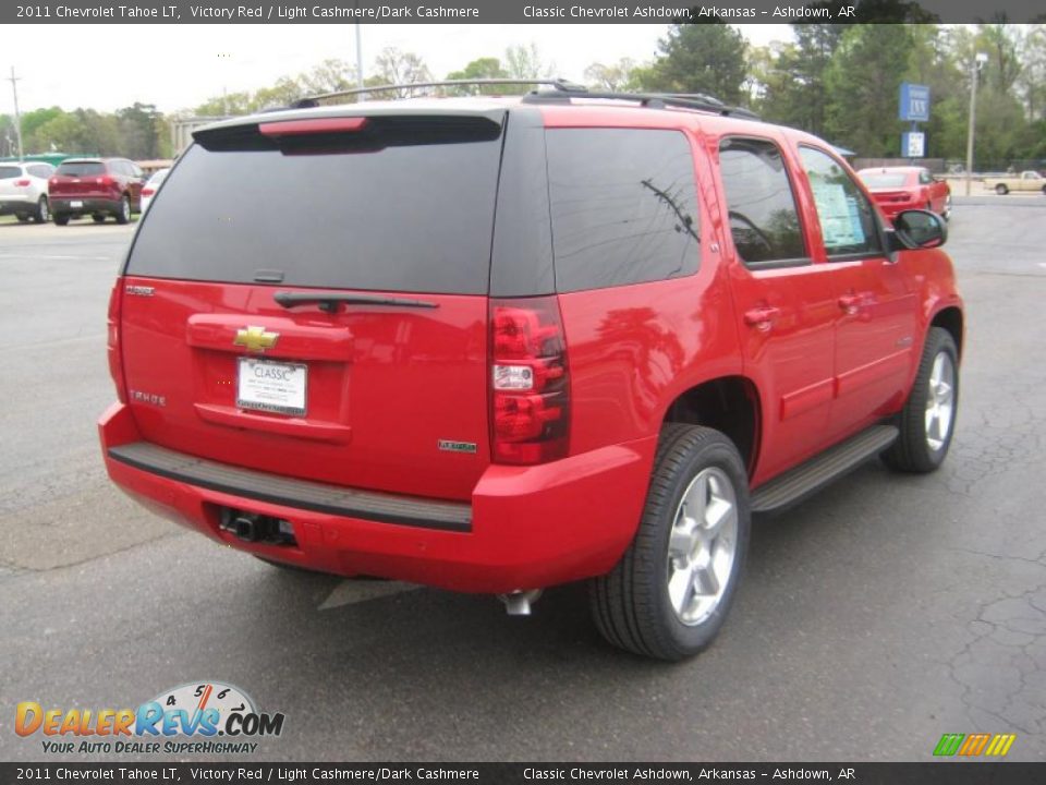 2011 Chevrolet Tahoe LT Victory Red / Light Cashmere/Dark Cashmere Photo #5