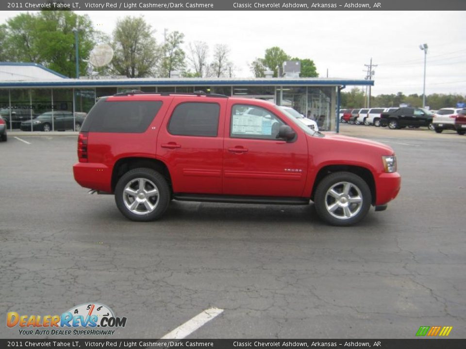 2011 Chevrolet Tahoe LT Victory Red / Light Cashmere/Dark Cashmere Photo #6