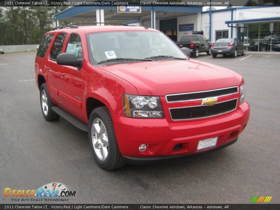 2011 Chevrolet Tahoe LT Victory Red / Light Cashmere/Dark Cashmere Photo #7