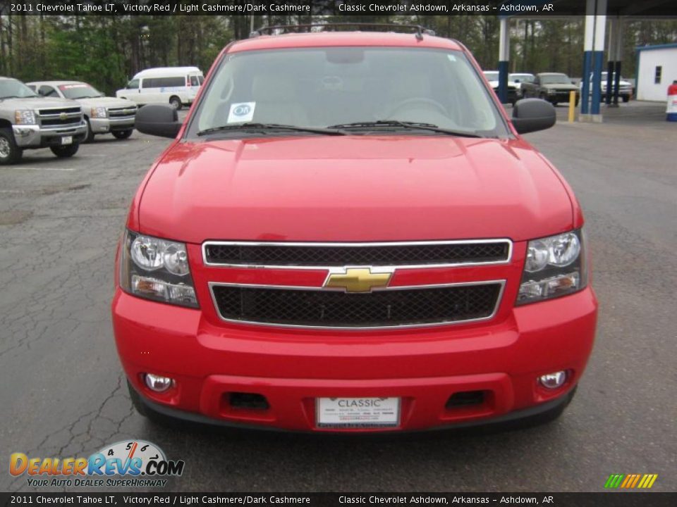 2011 Chevrolet Tahoe LT Victory Red / Light Cashmere/Dark Cashmere Photo #8