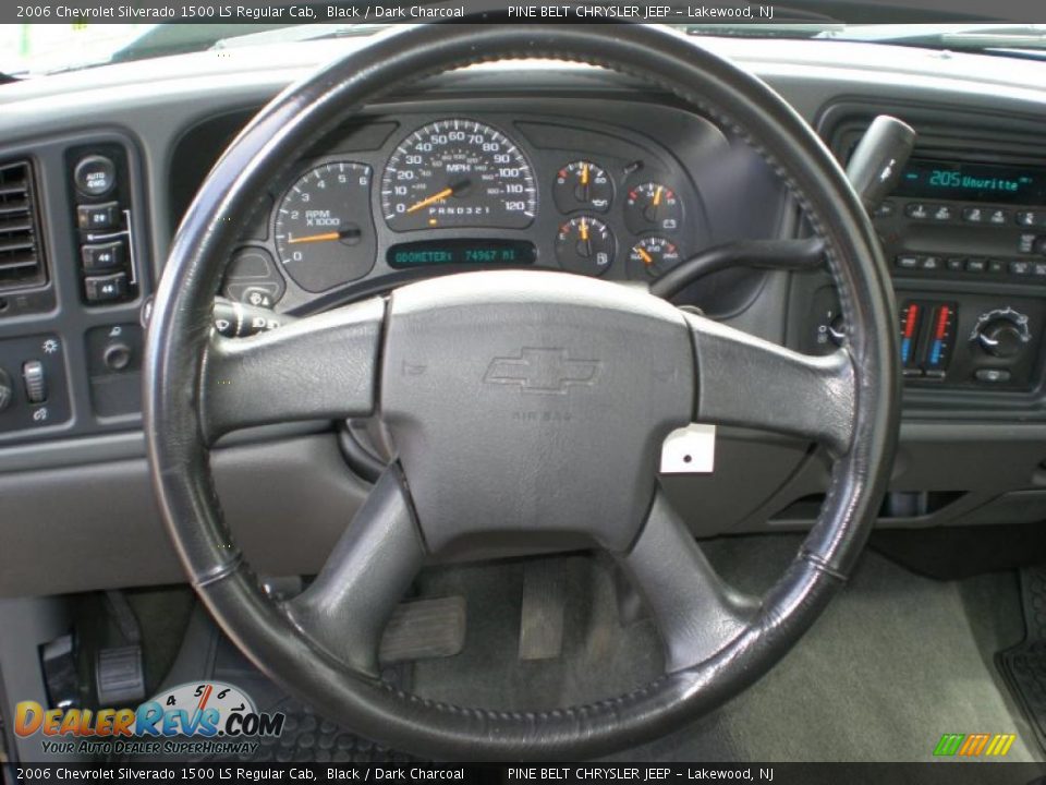 2006 Chevrolet Silverado 1500 LS Regular Cab Steering Wheel Photo #11