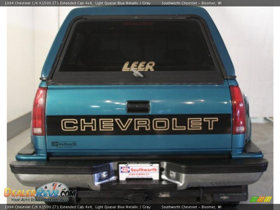 1994 Chevrolet C/K K1500 Z71 Extended Cab 4x4 Light Quasar Blue Metallic / Gray Photo #5