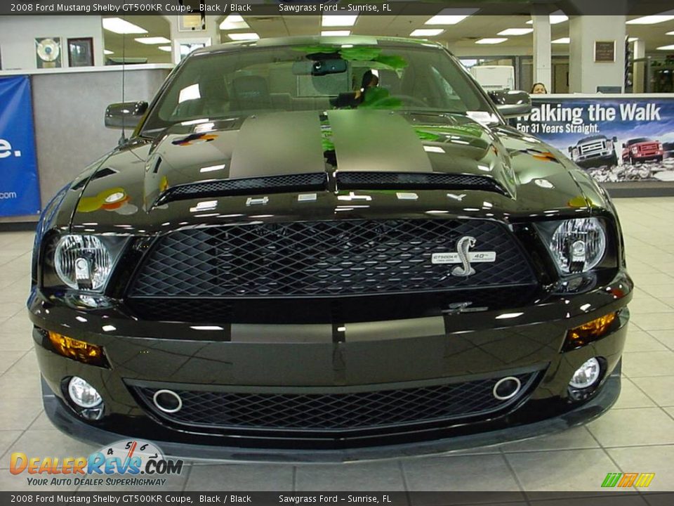 2008 Ford Mustang Shelby GT500KR Coupe Black / Black Photo #3