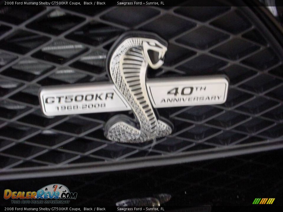 2008 Ford Mustang Shelby GT500KR Coupe Black / Black Photo #4