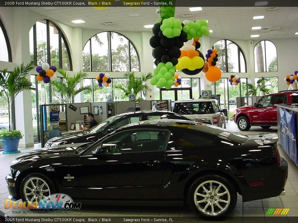 2008 Ford Mustang Shelby GT500KR Coupe Black / Black Photo #6