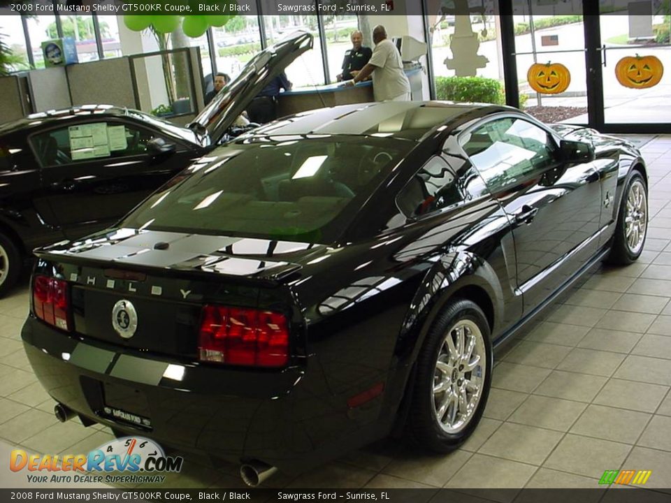 2008 Ford Mustang Shelby GT500KR Coupe Black / Black Photo #9