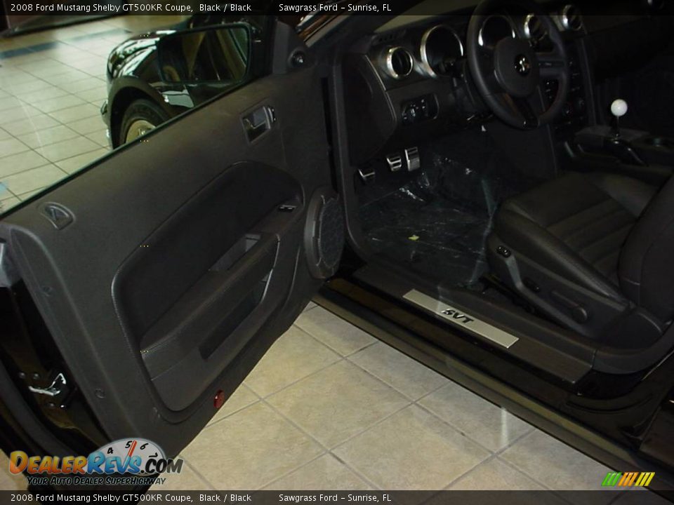 2008 Ford Mustang Shelby GT500KR Coupe Black / Black Photo #10