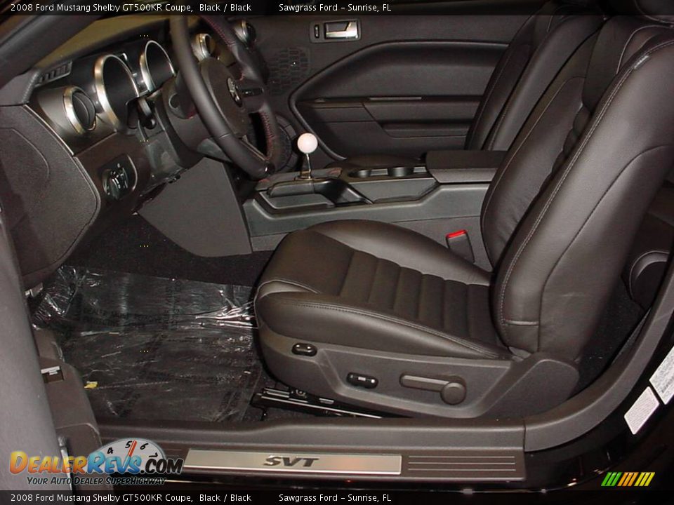 2008 Ford Mustang Shelby GT500KR Coupe Black / Black Photo #11