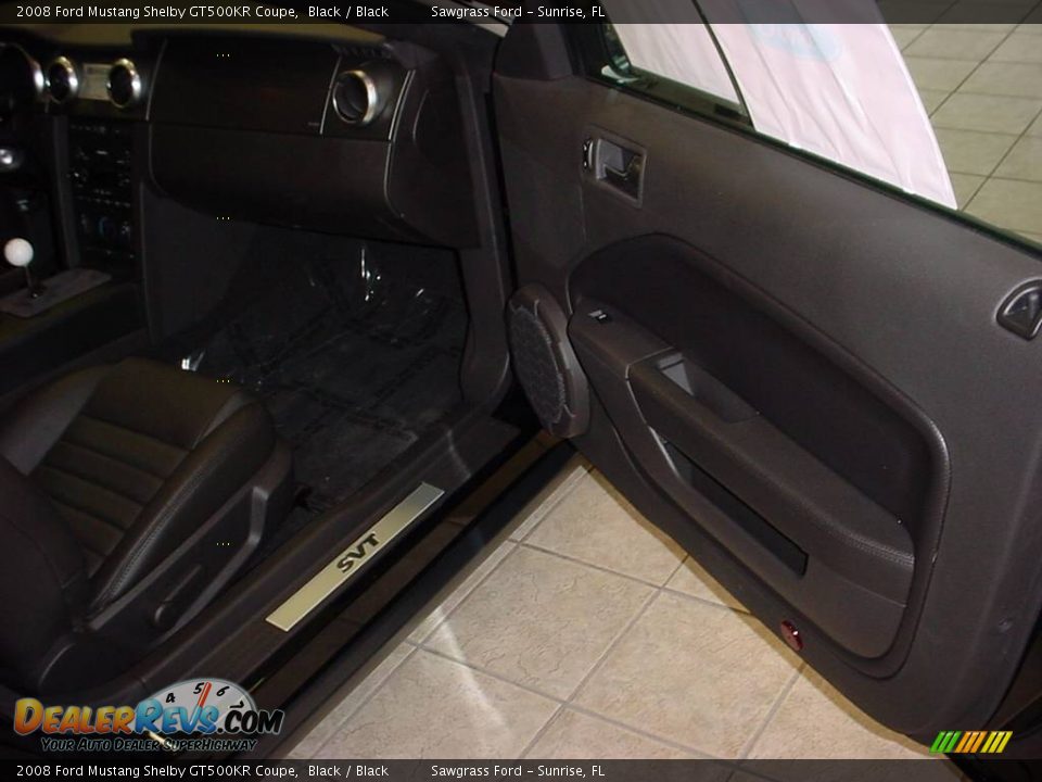 2008 Ford Mustang Shelby GT500KR Coupe Black / Black Photo #12