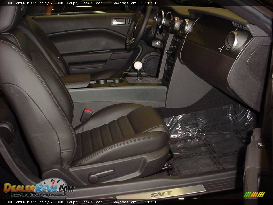 2008 Ford Mustang Shelby GT500KR Coupe Black / Black Photo #13