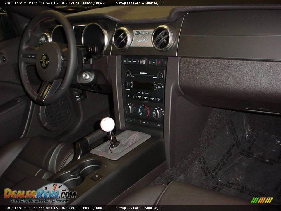 2008 Ford Mustang Shelby GT500KR Coupe Black / Black Photo #15